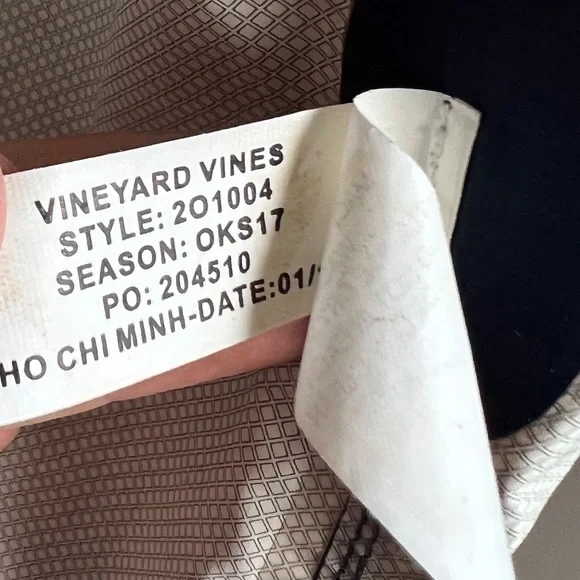 Vineyard Vines Stow & Go Raincoat Blue Pink Hood XS - Picture 12 of 12